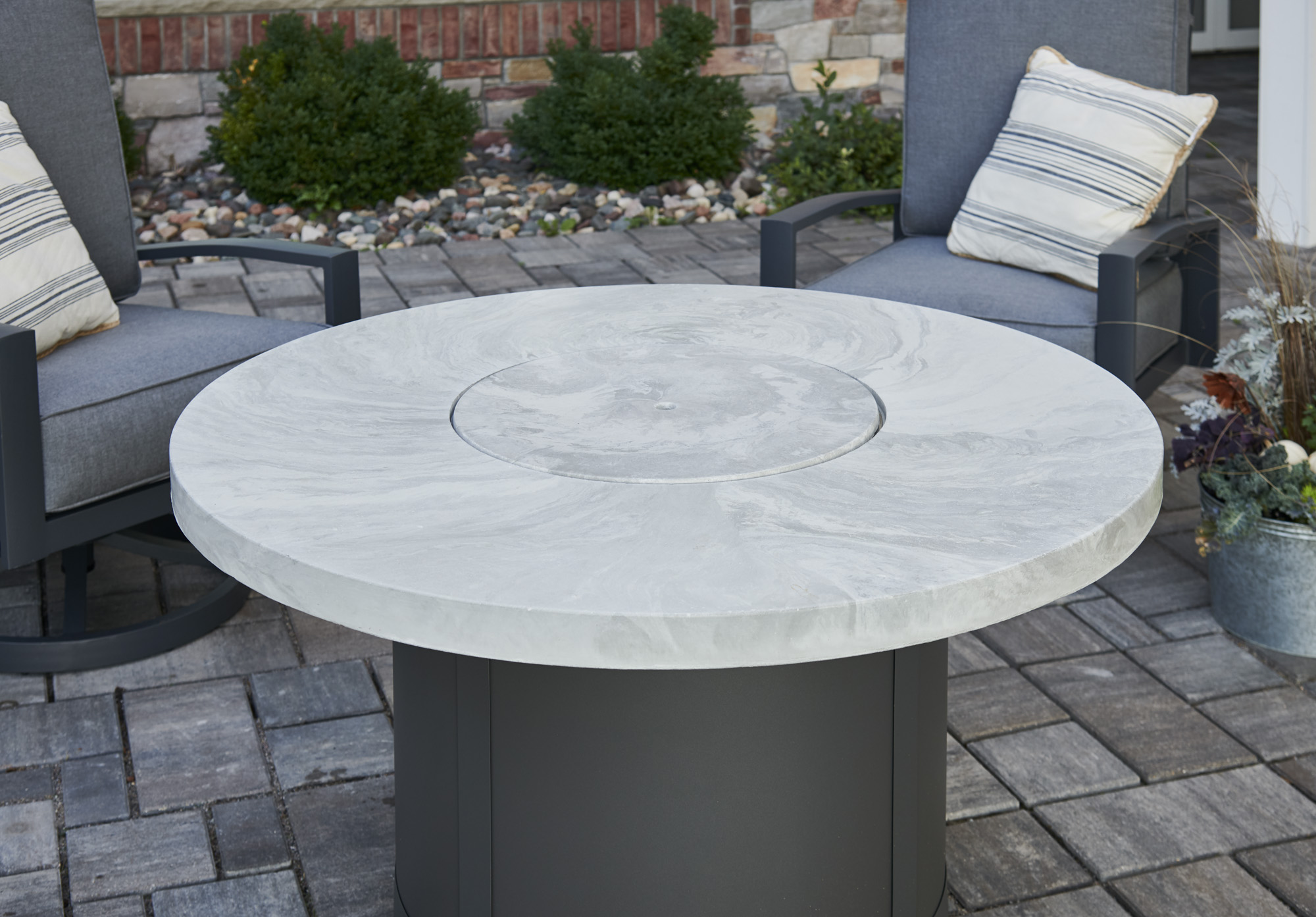 OGC - White Beacon Fire Pit Cover